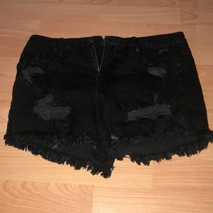 Mossimo Distressed jean shorts